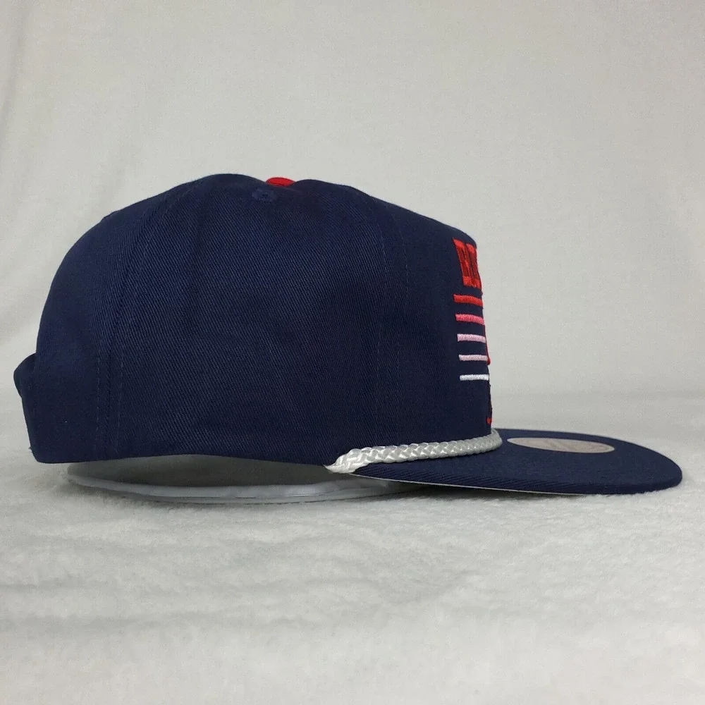 Boston Red Sox Mitchell & Ness MLB Deadstock Snapback‎ Hat Cap 3D Logo Navy NWT